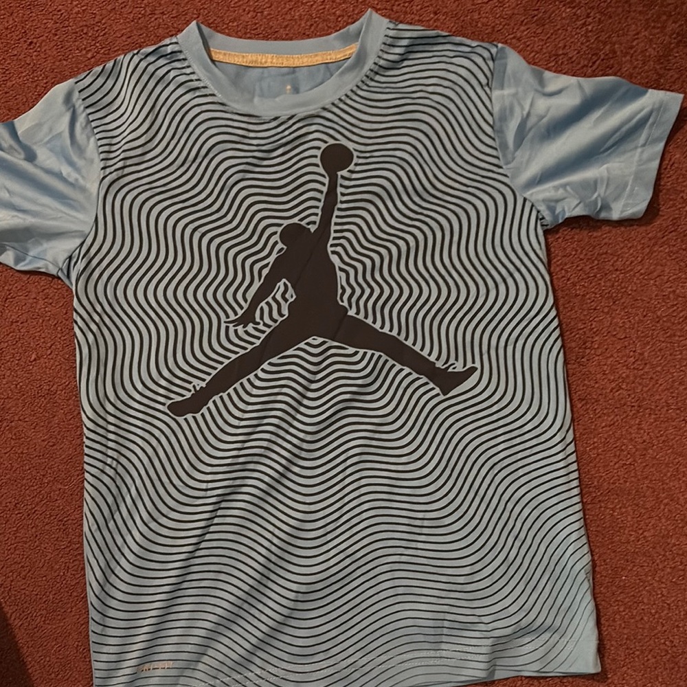 Jordan Short Sleeve Tee - Light Blue and Black
